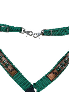 Personalized leather and paracord breast collar  horse tack