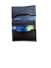 Cardholder unisex leather minimalist card wallet black