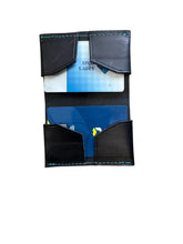 Cardholder unisex leather minimalist card wallet black