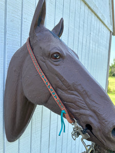 No ear personalized leather bridle