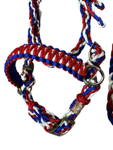 Pony Set- Red,White, and Blue with Bitless Bridle