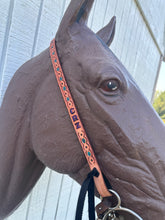 One ear personalized leather bridle