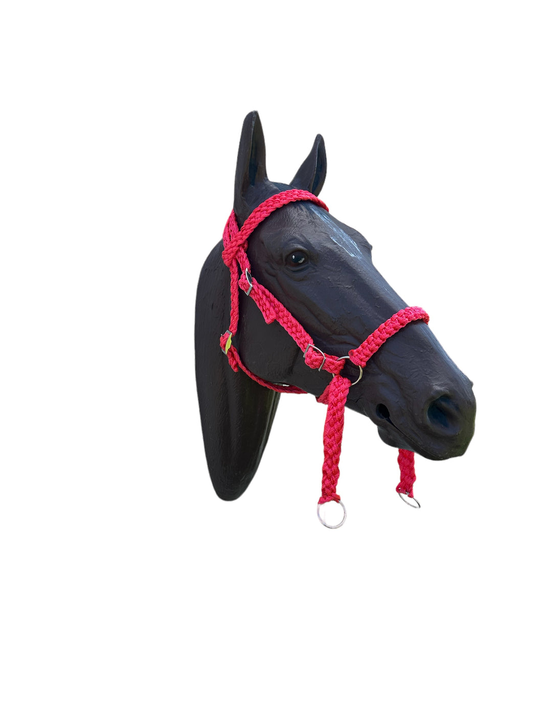 complete Bitless bridle cross under style braided from mule tape