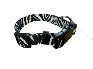 Sale s dog collar zebra   11-13”