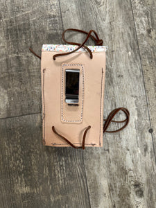 Phone saddle pouch
