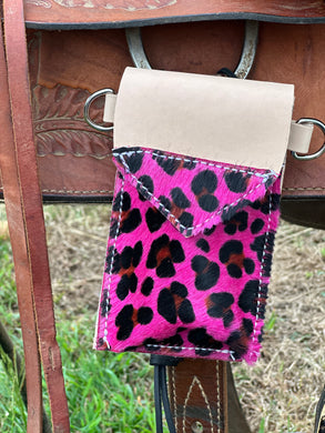 Phone pouch pink cheetah