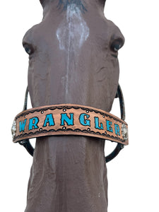 PERSONALIZED western  concho nylon horse halter.