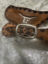 Custom Brand Hand tooled and painted  spur straps.