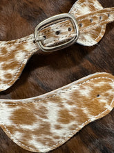 Cowhide hair on spur straps