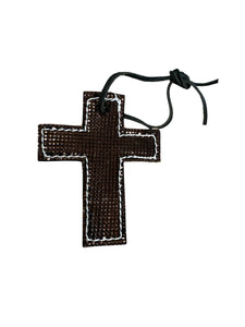 leather saddle cross