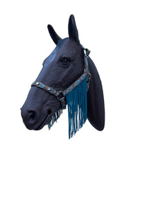 Fringe nylon horse halter