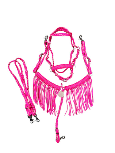 Pink Pony Set-  with Bitless Bridle