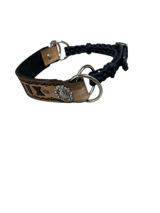 Personalized side pull hackamore  bitless attachment.... with black or brown chinstrap...all sizes