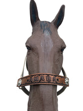 PERSONALIZED horse halter tan