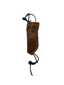 Hoof pick holder cowhide