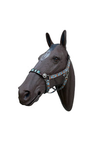 PERSONALIZED western  nylon horse halter