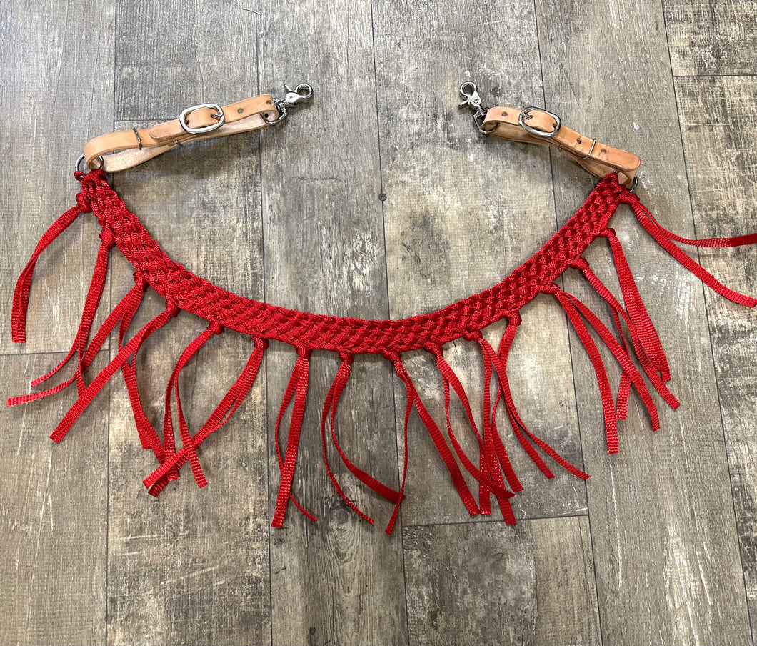 Mule tape horse tripping collar red