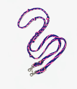SALE Barrel reins 8' hot pink and electric blue