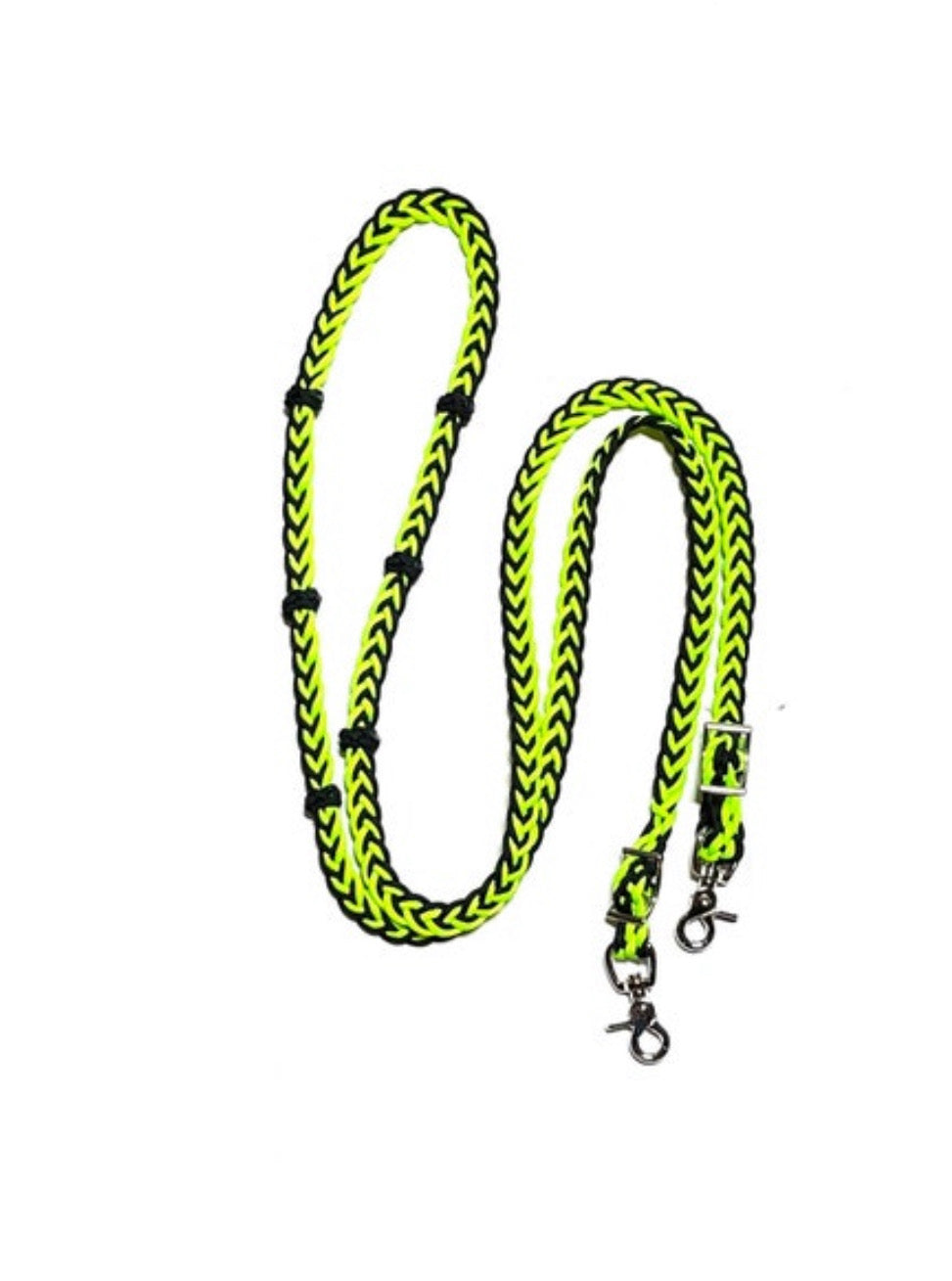 Barrel reins 1/2” with adjustable grip knots you use length and can change color