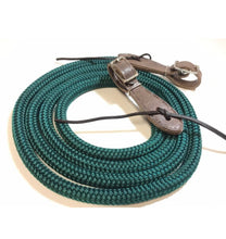 Yacht rope reins with buckle slobber straps 6' (short rein)