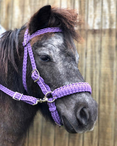 complete bitless bridle side pull hackamore with reins ....pony, Cob, Horse. or Draft horse size