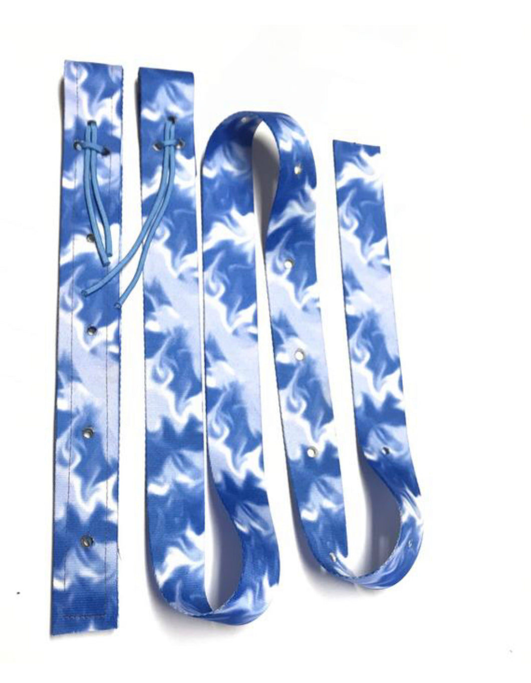 blue tie dye cinch strap set