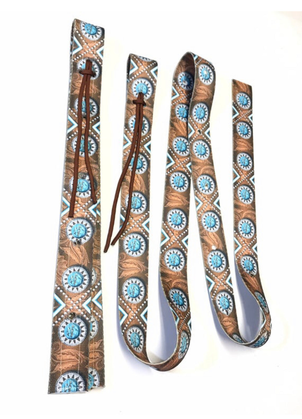 western concho cinch strap
