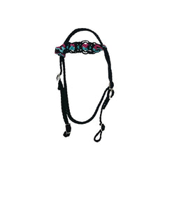 Beaded Browband Headstall with a fancy braided browband all sizes