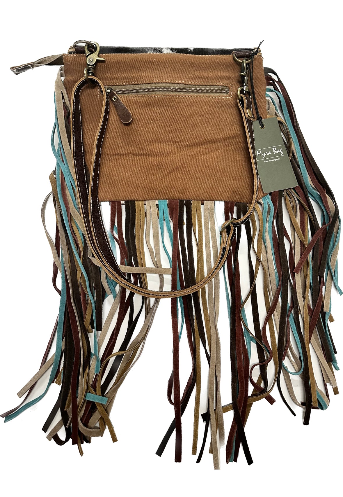 Cowhide Crossbody Purse With Fringe, Myra Leather, Tote, Country Western  Southern/Hobo Shoulder Bag Crossbody Cow Print - Yahoo Shopping