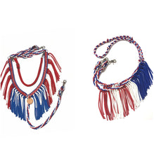 Patriotic fringe tack set…fringe breast collar and reins