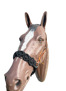 Side Pull Hackamore with a fancy noseband bitless attachment all sizes SOLID COLOR