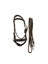 Camo complete bitless bridle side pull hackamore with reins ....pony, Cob, Horse. or Draft horse size