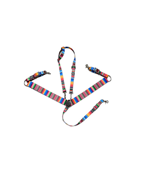 Serape tack set breast collar nylon horse size