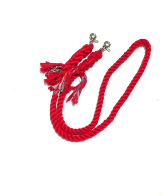 Sale pony reins 5’ red cotton reins