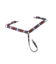 Purple tribal breast collar nylon horse size
