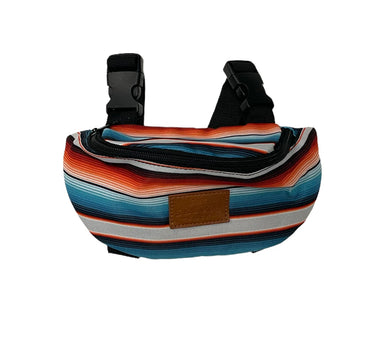 Teal serape Saddle Sack