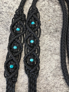 8' Fancy  braided loop reins