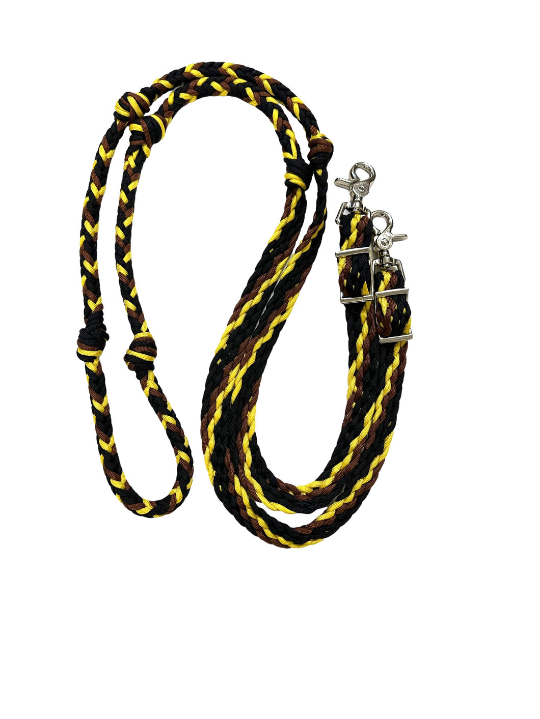 Sunflower Barrel Reins, Round with grip knots...You choose color and length