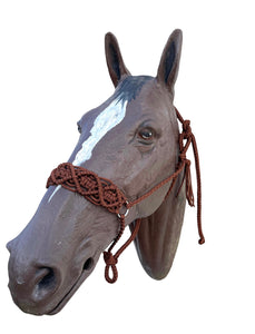 Braided horse halter