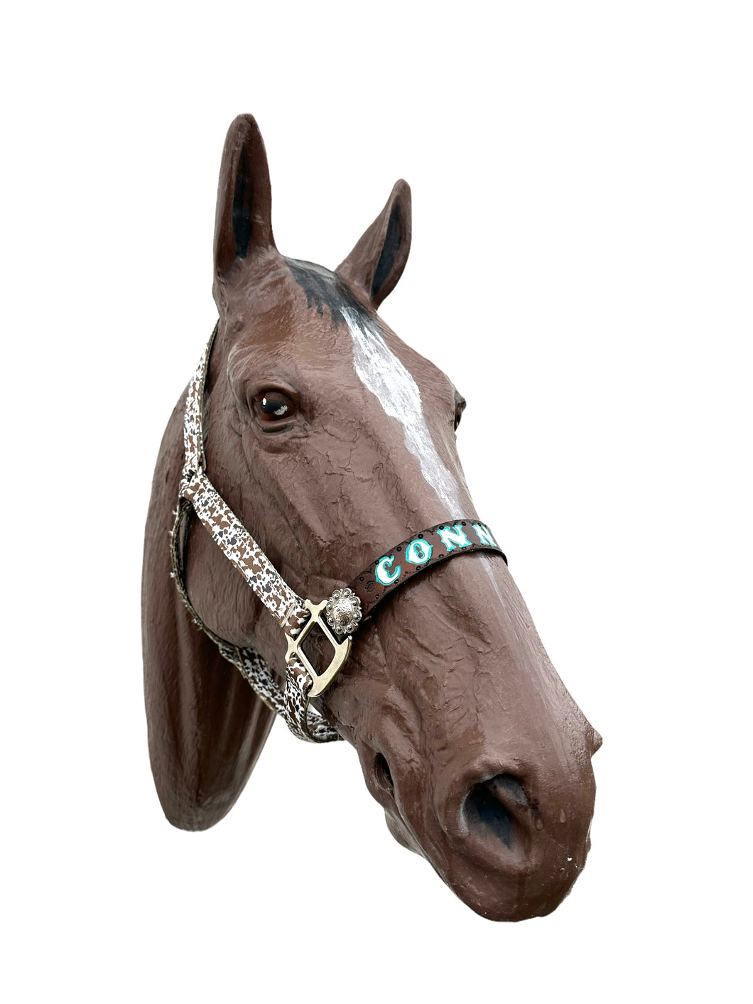 PERSONALIZED Cow print nylon horse halter