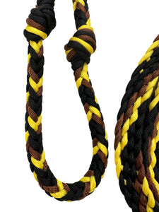 Sunflower Barrel Reins, Round with grip knots...You choose color and length