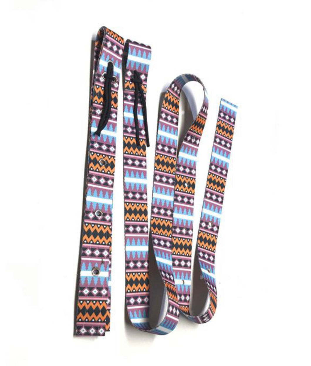 Purple tribal Cinch Strap Set