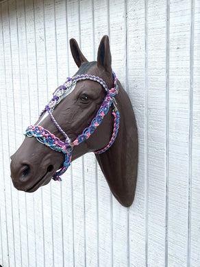 Macrame baroque Horse Bitless bridle