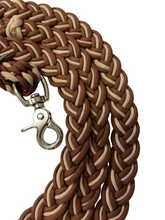 Wide  reins plain or you can add grip knots….you choose length and colors