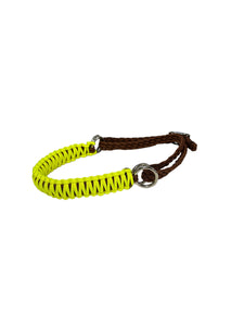 Sale Average side pull hackamore neon yellow and brown
