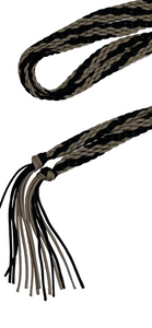 braided split reins with tassels tan and black…you can choose colors
