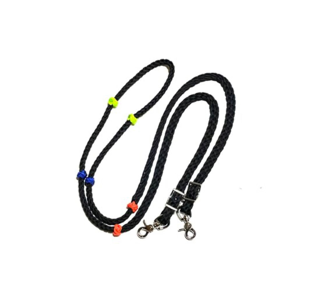 Training Lesson Reins, Round  (multiple lengths available and custom colors)