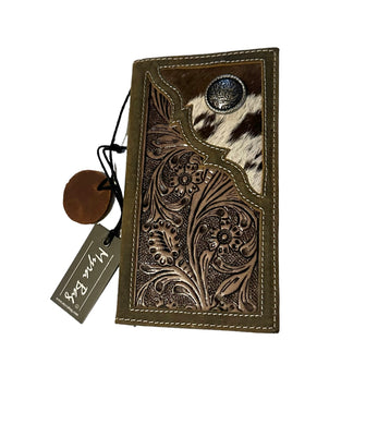 Myra cowhide unisex wallet