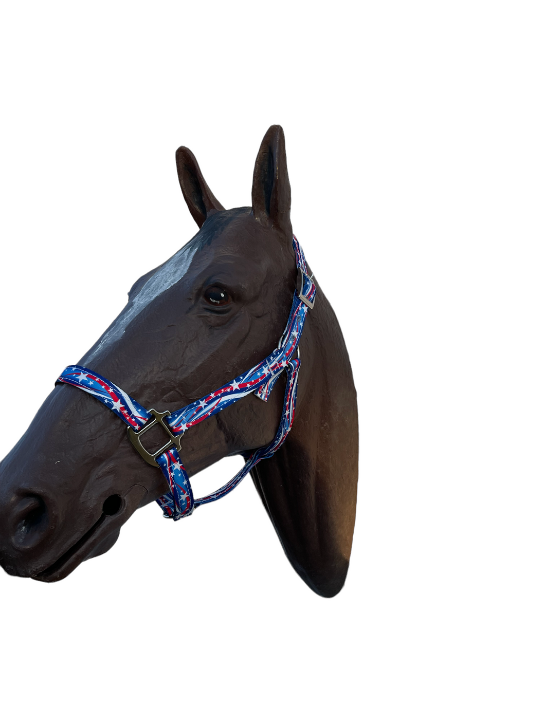 Patriotic nylon horse halter