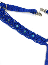 fancy macrame  breast collar with European glass beads